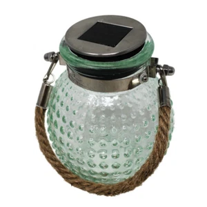 Coen Bakker Solarlampe Glas grün mit Henkel Breite 12.5cm Höhe 10.5cm - Picture 1 of 1