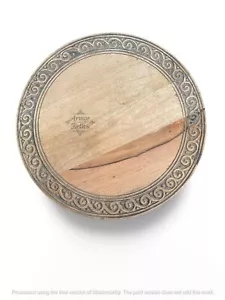 Rustic Wooden Lazy Susan Serving Tray 18-Inch 360° Rotating Natural Finish New - Picture 1 of 4