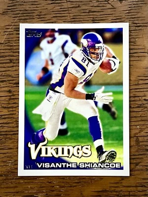 Visanthe Shiancoe 2010 Topps #134 MINT Vikings Legends Jersey Morgan State HBCU - Image 1 of 2