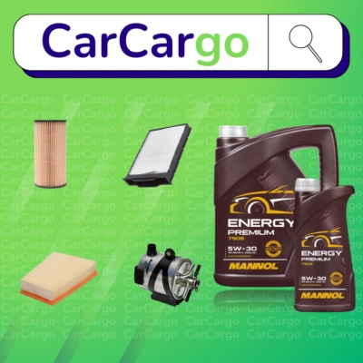 KIT DE SERVICIO PARA RENAULT MEGANE 2.0 DCI DIÉSEL 2005-2009 ACEITE AIRE CABINA COMBUSTIBLE + ACEITE Foto 1 de 4