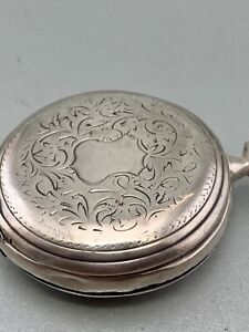 VINT LONGINES POCKET WATCH  PORCElLANE  SILVER SOLID CASE  NOT WORKING