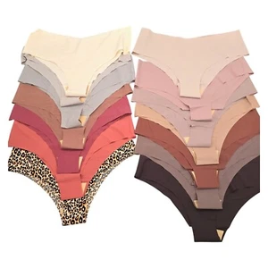 Seamless Womens XXL Bikini Underwear 14 Pair Pack Low Waist Neutral Colors - Picture 1 of 10