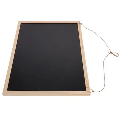  Rustic Decorative Hanging Chalkboard with Sturdy Wooden Frame Non Magnetic - Image 1 of 4