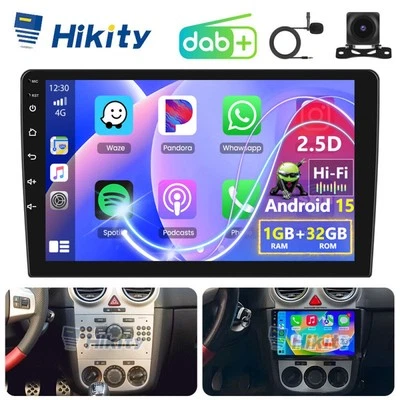 DAB+ Android 15 Radio CarPlay GPS DSP Für Opel Astra H Corsa C D Antara Zafira B - Bild 1 von 4