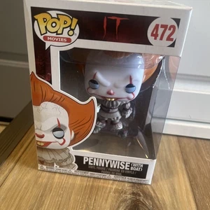 Pennywise Funko Pop Vinyl Figur mit Boot Horror Movie It #472 Neu in Box - Bild 1 von 6