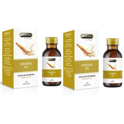 Hemani Ginseng Oil Natural Herbal Oil for Hair and Skin - 30ml X 2