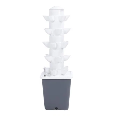 Hydroponic Growing System Tower 25 Holes Mini Column Indoor Vertical Garden For - Image 1 of 4