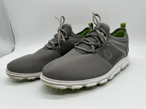 FootJoy Men's Superlites XP Golf Shoes Size 9.5 M Gray White Green 58065 - Picture 1 of 9