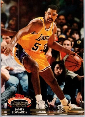 James Edwards Los Angeles Lakers 1992-93 Stadium Club #227 - Image 1 of 2