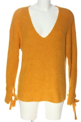 MANGO BASICS Jersey con cuello de pico Mujeres Jersey Talla EU 40 naranja claro - Imagen 1 de 4