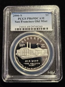 2006-S San Francisco Old Mint Silver Commemorative Dollar $1 PR69DCAM PCGS - Picture 1 of 4