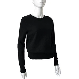 Gorman Black Plain Wool Angora Blend Jumper Size 10 - Picture 1 of 8