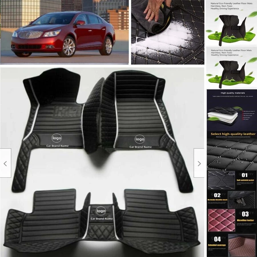 For Buick LaCrosse Car Floor Mats Luxury Waterproof Pads Liner Auto Rug Foto 1 de 4