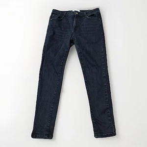 ZARA Jeans Donna Taglia 10 Nero Hi-Rise Skinny Denim 30x27 - Foto 1 di 6