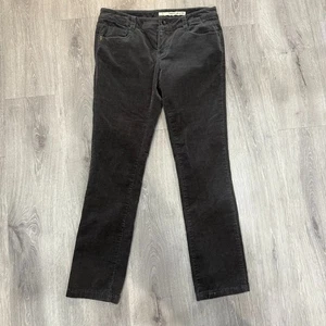 DKNY Jeans Women’s Sz 6 Black Corduroy Pants Mid Rise Straight Leg - Picture 1 of 6