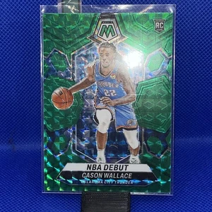 2023-24 Panini Mosaic - NBA Debut Cason Wallace #258 Green Mosaic Prizm RC MINT - Picture 1 of 2