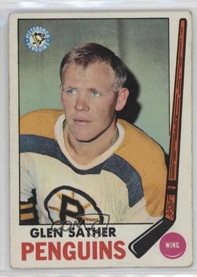 1969-70 Topps Glen Sather (Wearing Boston Bruins Jersey) #116 HOF - Image 1 of 2