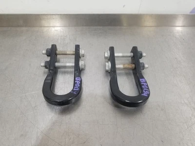17 2017 CHEVY COLORADO ZR2 FRONT BUMPER TOW HOOKS BLACK - Image 1 of 4