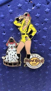 HARD ROCK CAFE INDIANAPOLIS 2008 SEXY BLONDE FIRE GIRL DALMATIAN DOG PIN # 43144 - Picture 1 of 8