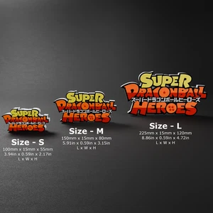 Letrero de exhibición de logotipo impreso en 3D de anime/manga Super DragonBall Heroes - Imagen 1 de 3