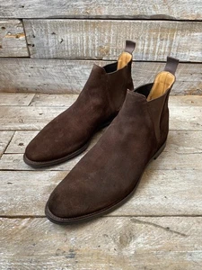 Crockett and Jones Chelsea braune Wildlederstiefel UK 7,5 E US 8,5 - Bild 1 von 17