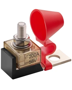 Batterieklemmen-Sicherungskastenhalter mit 200A Sicherung und Isolierkappe, MRBF-Sicherung  - Bild 1 von 12