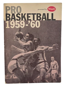 Vintage 1959 Pro Basketball Annual Boston Celtics Bob Cousy Bill Russell Elgin Baylo - Foto 1 di 11