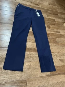 Flaw NWT Vineyard Vines Performance Pants Adjustable Waist Boys Size 18 Navy - Picture 1 of 6
