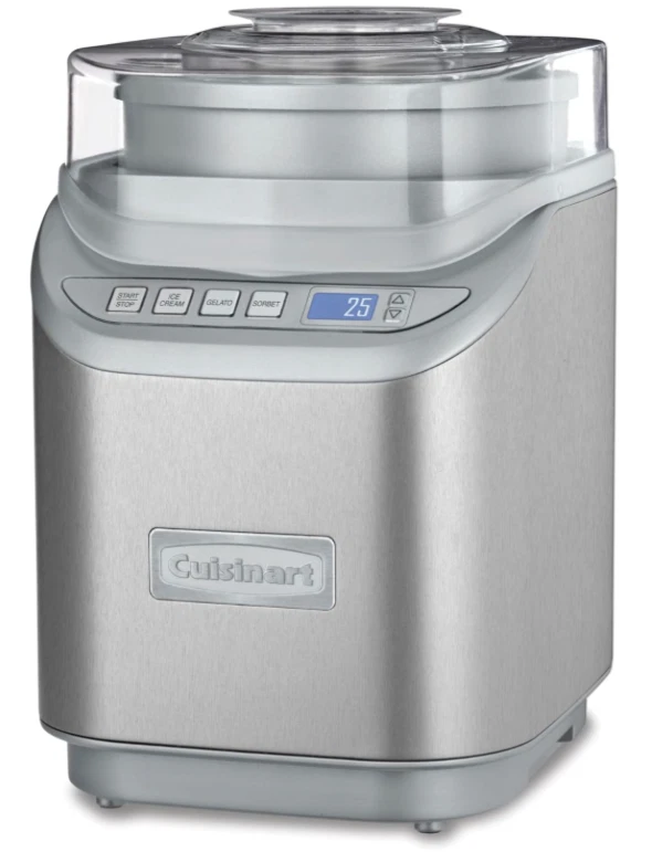 Máquina para hacer helados Cuisinart ICE-70P1 2 cuartos de galón de acero inoxidable - Caja abierta Foto 1 de 4