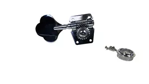 1pc. Large Left-Aligned Chrome Bass Guitar / Diddley Bow Tuner Machine Head - Picture 1 of 4