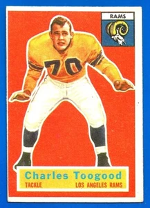 1956 Topps Football Set Break #54 Charles Toogood EX+/EXMINT LA RAMS (SB1) - Bild 1 von 1