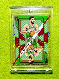 Jayson Tatum WHITE SPARKLE PRIZM SSP CARD 2023-24 Elite DECK Red INTERNATIONAL - Picture 1 of 24