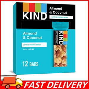 12-Pack KIND Bars, Almond & Coconut, Low Glycemic Index, Gluten Free, 1.4 Ounce - Picture 1 of 9