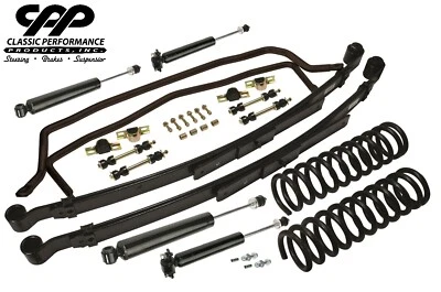 1968-74 Chevy II Nova Performance Swaybar Drop Coil Leaf Spring Kit Front Rear Foto 1 de 4