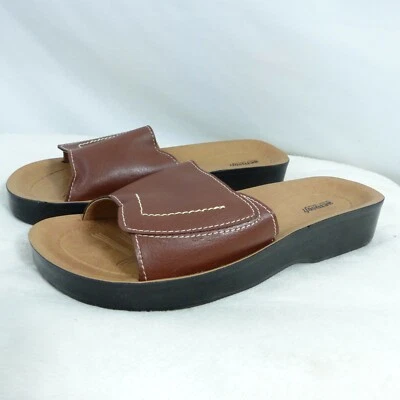 Aerosoft Original Comfort Brown Aspen Slip on Sandals Women’s Size 8 - Image 1 of 4
