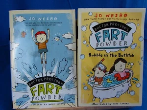 Lot 2 Doctor Proctor's Fart Powder & Bubble In the Bathtub Jo Nesbo PB Books - Picture 1 of 8