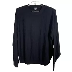 Hickey Freeman Sport Silk Crew Neck Pullover Sweater Diamond Print - Bild 1 von 5
