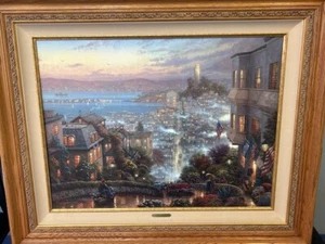 Thomas Kinkade “San Francisco, Lombard Street” - Picture 1 of 14