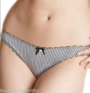 3 X PAIRS-FREYA SASKIA MATCHING TO BRA- THONG UK-SMALL-10~BLACK-AA-3871BK - Picture 1 of 1