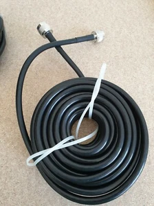 Cavo Coassiale 50 Ohm 10 Metri con Connettori N Maschio – Colore Nero o Bianco - Photo 1/7