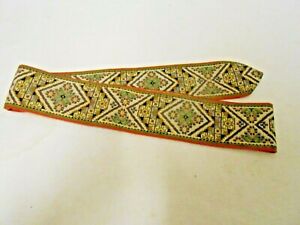 Tapestry  Belt  Eclectic  Embroidered 36" Vintage BoHo Style Colorful