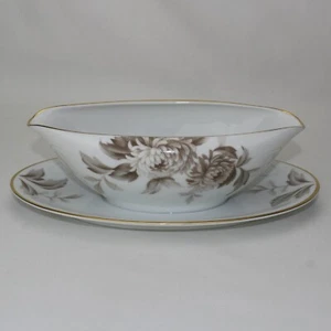 Noritake LaSalle 5142 Sauciere aufgesetzter Unterteller Doppelausgießer antik - Bild 1 von 18