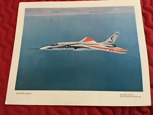 MARINE RA-5C VIGILANTE - Nordamerikanische Luftfahrt - ORIGINAL Posterdruck 1960er Jahre - Bild 1 von 3