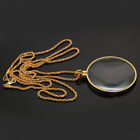 Round Monocle  Magnifier Necklace Gold Chain Magnifier Glass For Reading