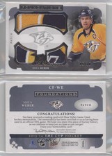 2013-14 Upper Deck The Cup Cup Foundations Patch /10 Shea Weber #CF-WE Patch