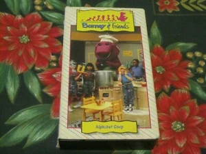 ~BARNEY & FRIENDS~TIME LIFE~ALPHABET SOUP~VHS~LEARN 1ST STEPS TO READING~TESTED~ - Picture 1 of 12