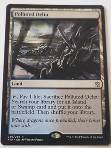 MINT/NEAR MINT MTG Polluted Delta Khans of Tarkir 239/269 Regular Rare - Picture 1 of 14