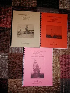 Headframes & Mine Shafts of the Gogebic Range, 3 Volume Set, Comb-bound - Picture 1 of 8