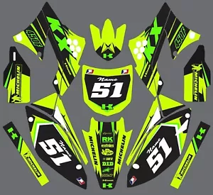 Graphics for 2009-2011 Kawasaki KX450F KX 450f Decal fender shrouds Highlighter - Picture 1 of 1