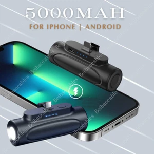 For Android Samsung iPhone 5000mAh Portable Charger Mini Power Bank Battery Pack - Picture 1 of 14
